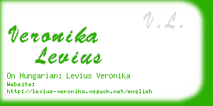 veronika levius business card